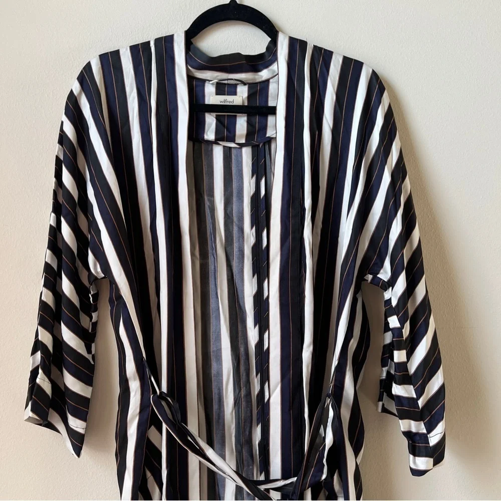 Aritzia Wilfred Striped Durante Jacket